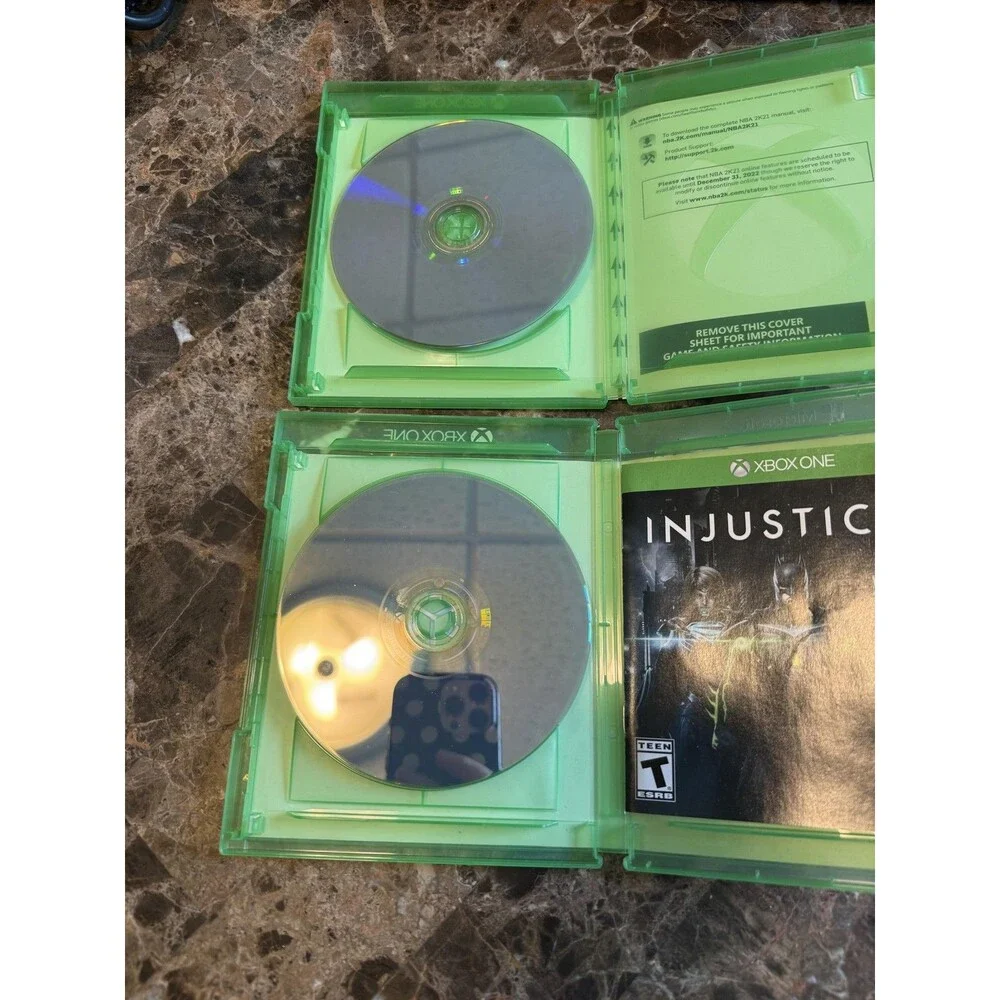 Microsoft Xbox One 500GB Black Console NBA 2K21 Injustice 2 Games TESTED